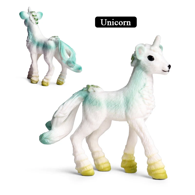 Oenux Original Echte Märchen Fliegen Pferd Simulation Tier Mythische Elfen Elf Pegasus Action-figuren Modell PVC Nette Kinder Spielzeug – Detail 8