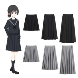 2021 Teenage Girl Pleated Skirts School Uniform Long Skirts 12 14 15 16 18 20 year Big Girl High School Students Clothing AA4475