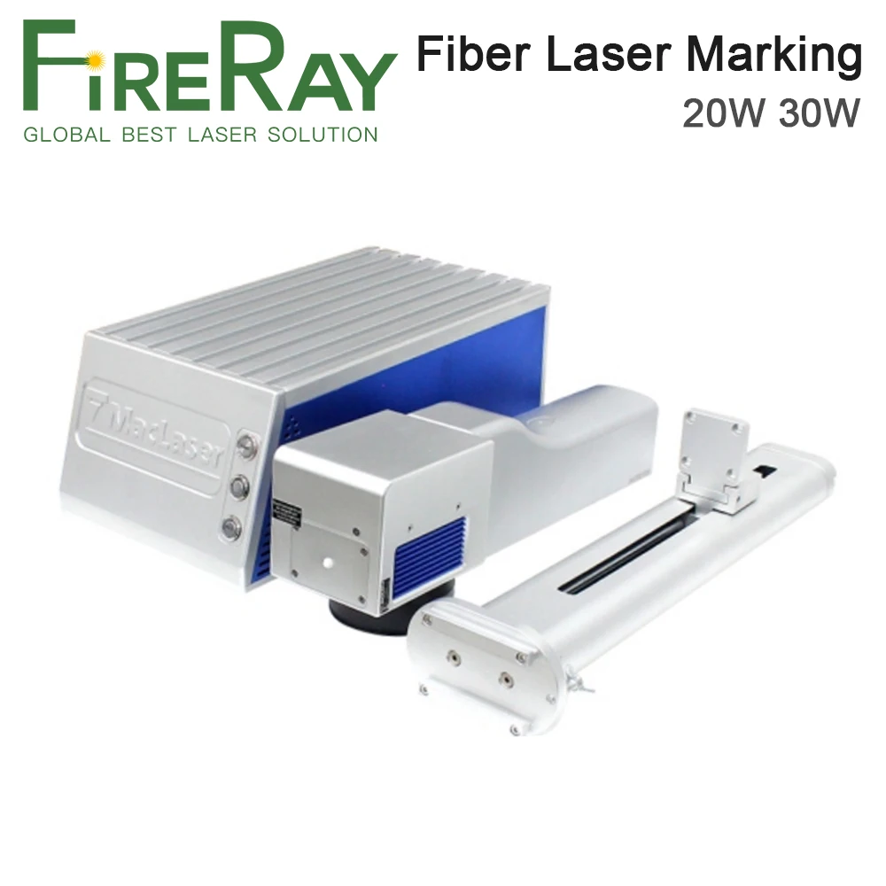 FireRay 1064nm 20W 30W آلة التعليم بليزر الألياف الذكية 220V نطاق العلامات 100x100mm