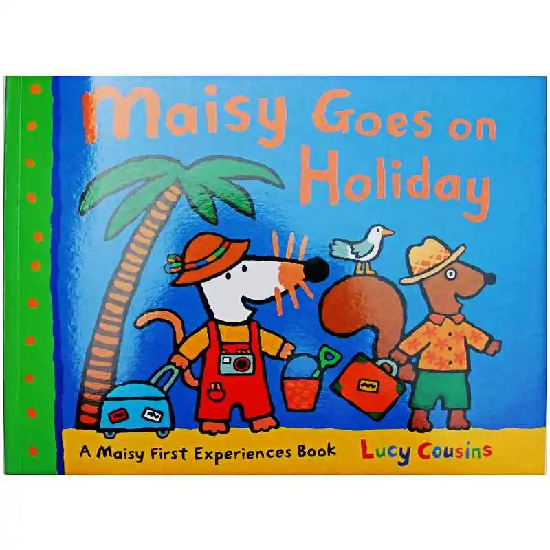 

Maisy Goes on Holiday By Lucy Cousins Educational English Picture Book Learning Card Story Book For Baby Kids Children Gifts