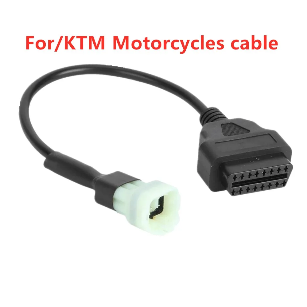 Acheheng Car connector 6Pin to OBD 16Pin Adapter 6 Pin To OBD2 Cable for KTM Duke RC Motorcycles 2011~2017 Motorbikes ECU