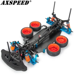 AXSPEED Alloy & Carbon Chassis Frame Body Shell Assembled Set for 1/10 Sakura XIS XI SPORT Drift Car Shaft Drive Upgrade Parts