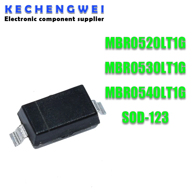 100pcs MBR0520LT1G SOD-123 MBR0520 SOD MBR0530T1G MBR0530 MBR0540 SOT SMD Surface Mount Schottky Power Rectifier