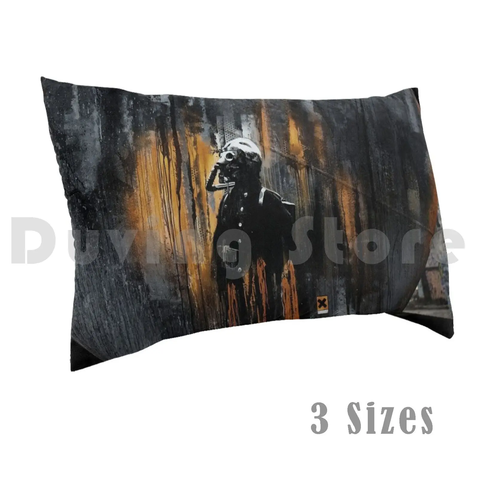 

Gas , Graffiti pillow Case DIY 50 * 70 Biohazard Organic Biology Hazardous Contaminated