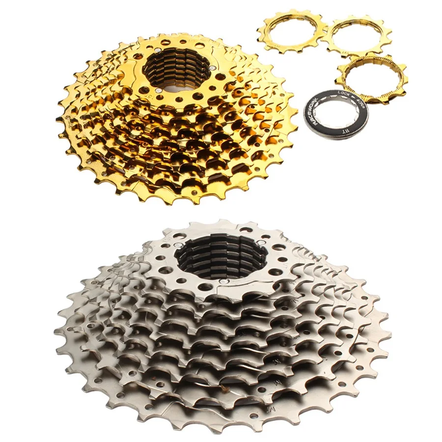 

11s Road Bike Cassette 11Speed 11-28/32T Silver Golden Freewheel Bicycle Flywheel K7 Sprocket for Parts 105 5800 UT 6800 DA 9100