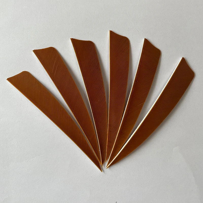 50 Pcs 4 Zoll Carbon Pfeil Federn Befiederung RW Schild Cut Türkei Federn Fletches Bogenschießen Bogen Jagd Zubehör – Detail 17