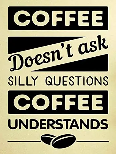 Coffee Understands Metal Tin Sign Retor Wall Decor Tin Sign 8x12 Inch