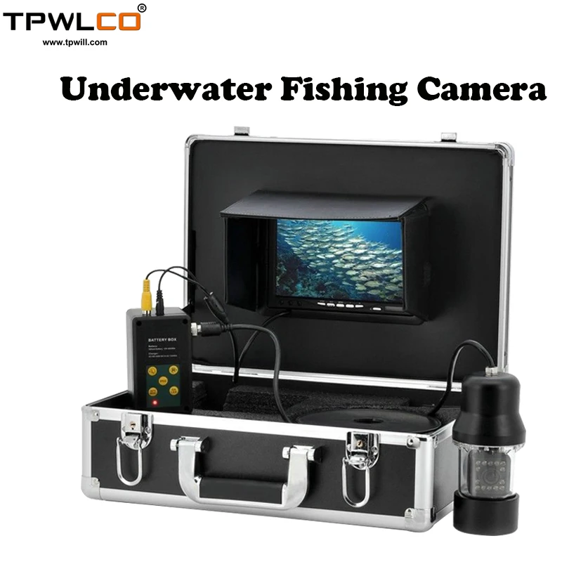 

Professional 360 Degree Rotating Camera With DVR 7inch TFT LCD Underwater Fishing Video System Fish Finder Kit 20m Cable