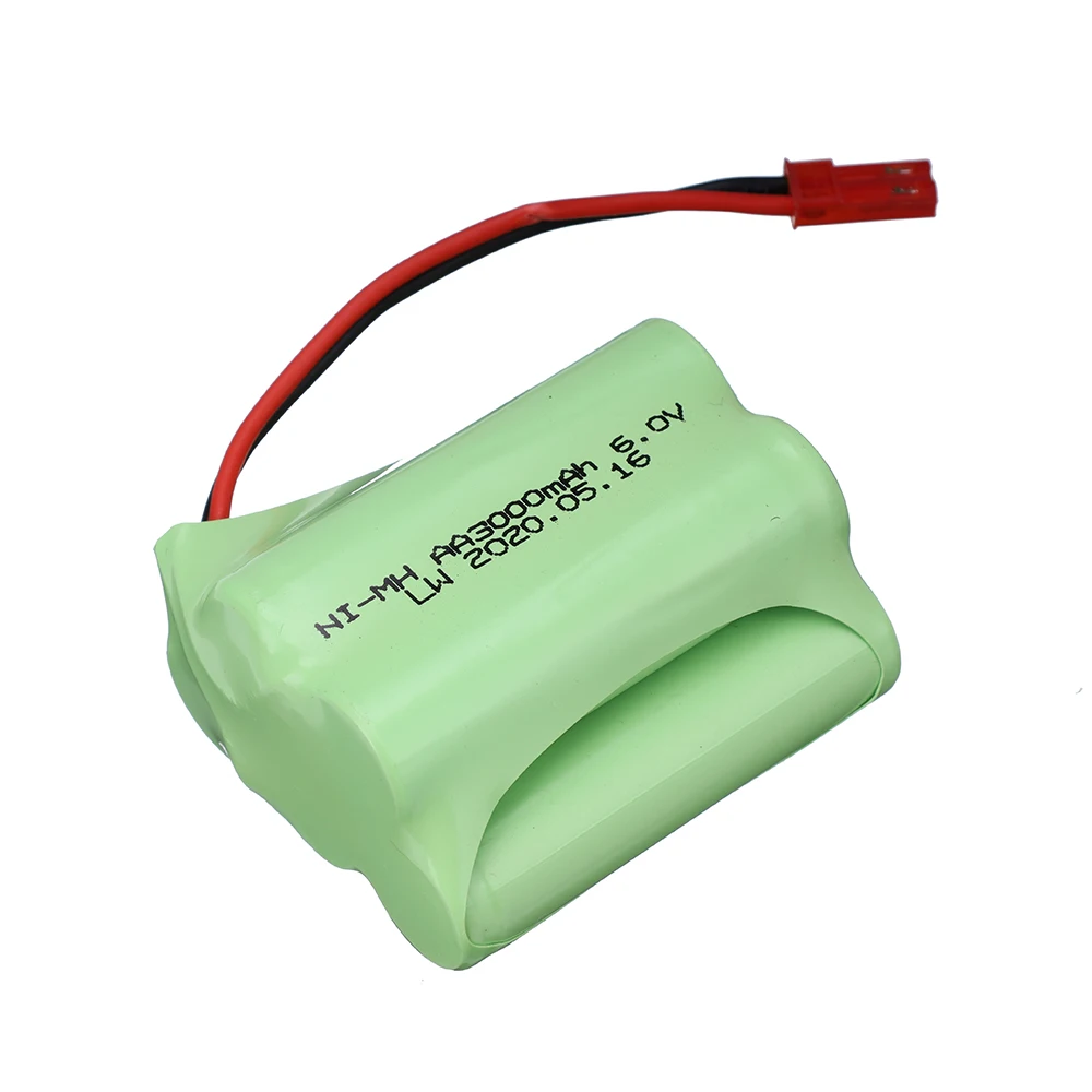 6V 3000mah NiMH bateria na zabawki zdalnie sterowane samochody Rc zbiorniki RC ciężarówki roboty łodzie pistolety model zabawkowy wtyczka JST AA 6V