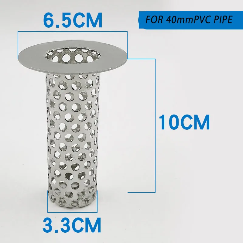 

1PCS 30-75PVC Kitchen Sink Filter Stainless Steel 304 Sink Strainer Filter Floor Drain Hole Strainer for restaurants