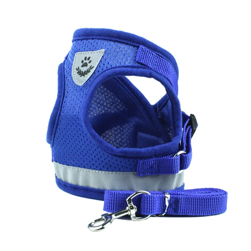 Cat Harness And Leash Set Breathable Mesh Plaid Design_voghion.com