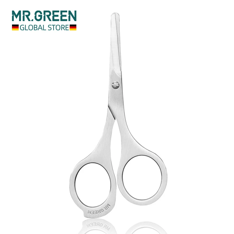 MR.GREEN Nose Hair Scissor Makeup Scissors Surgical Grade Stainless Steel Face fine Hair Removal Tools With Rounded tips