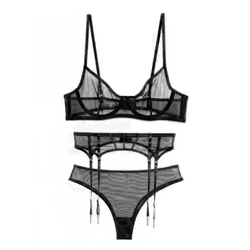Brunette in Stockings: The Ultimate Review of This Ultra-Thin Mesh Lingerie  Set for Natural Beauty