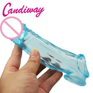 الواقي الذكري تأخير قابلة لإعادة الاستخدام للرجال القضيب الموسع المنتج الجنسي تأخير القضيب موسع 2 حلقات العجز الجنسي الواقي الذكري الممتد دسار الأكمام أعلى 8 مبيعات للواقي الذكري القابل لإعادة الاستخدام - رقم 7