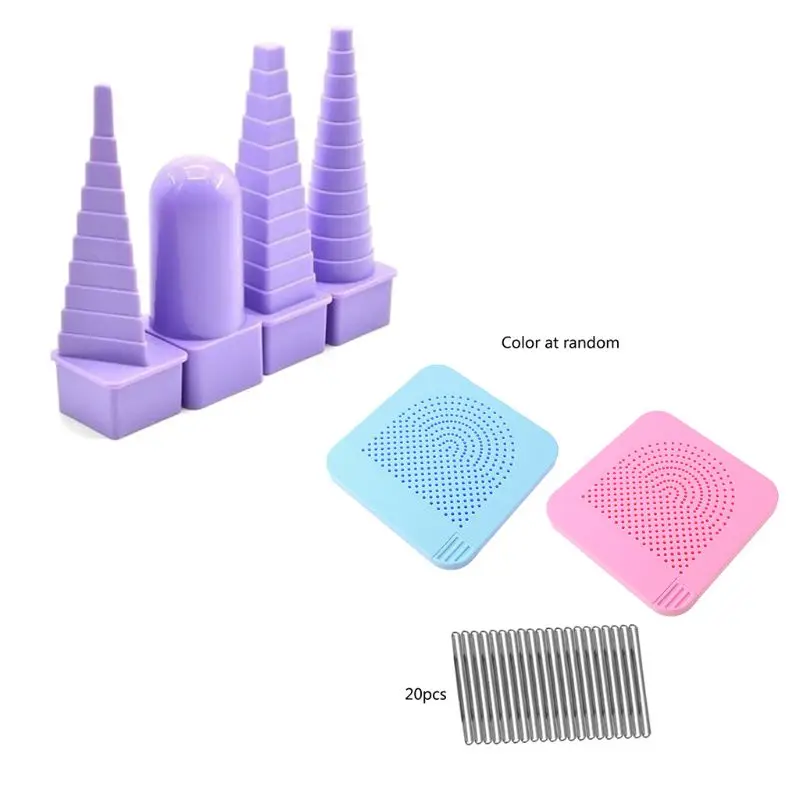 3 Shapes Handmade Wire Quick Round Square for Triangle Spiral Maker Roller Quilling Modeling Tools Jewelry Making Drop shipping