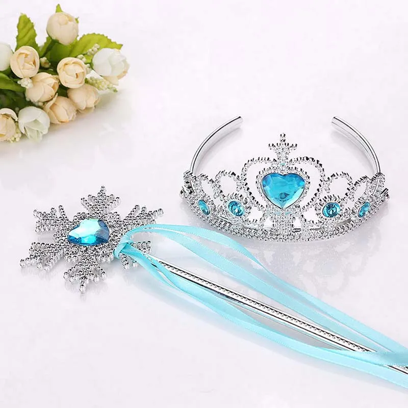 New Girls Princess Crown Hair Accessories Bridal Crown Crystal Diamond Tiara Hoop Headband Hair Bands For Kids Party Hairbands