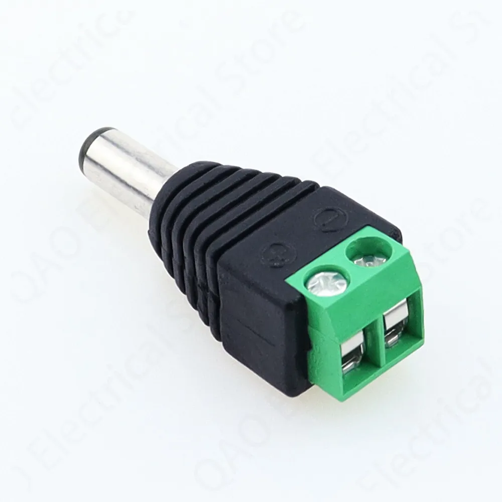 5 sets 5pcs Male + 5pcs Female 12V 2.1x5.5MM DC Power Jack Plug Audio AUX free welding socket Connector