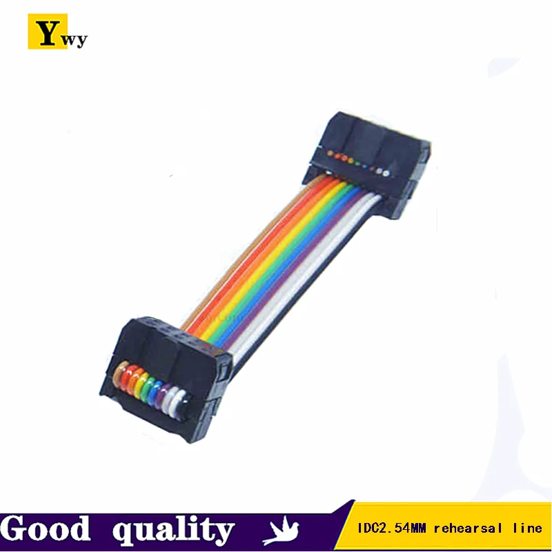 5PCS/LOT 2.54MM pitch FC-6/8/10/12/14/16/18/20/22/24/26/28/30/40Pin 10CM JTAG ISP Download Cable Color Flat Ribbon Data Cable