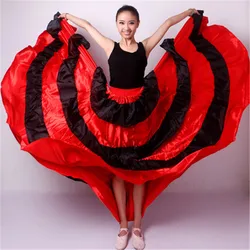 flamenco skirt Gypsy Flamenco Spain Belly Dancers Polyester Belly dance Skirt 360/540/720 Degree