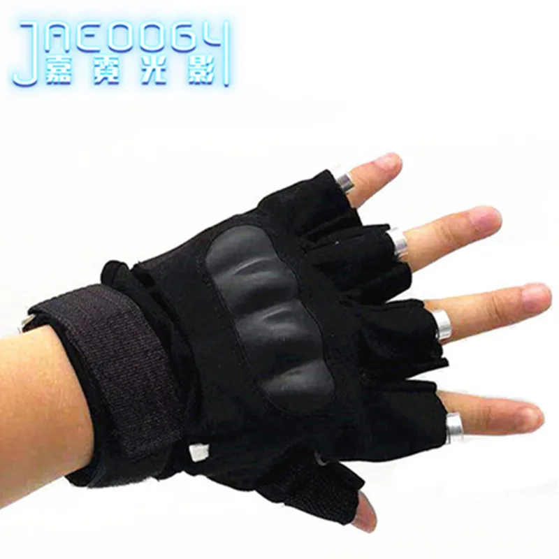 Red Laser Gloves for Men, Fluorescent Gloves, Glowing Props, Birthday Party, Nightclub Dancing, Stage Performance, New