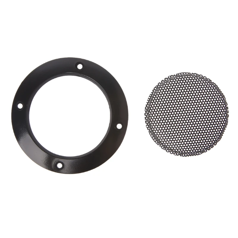 2PCS 2 Inch Black Car Speaker Grill Mesh Enclosure Net Protective Cover Speaker