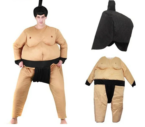 Sumo Costume Japan Wrestling Fat Suit Halloween Costume For Men Carnival Purim Party Fancy Dress Stage Clothing