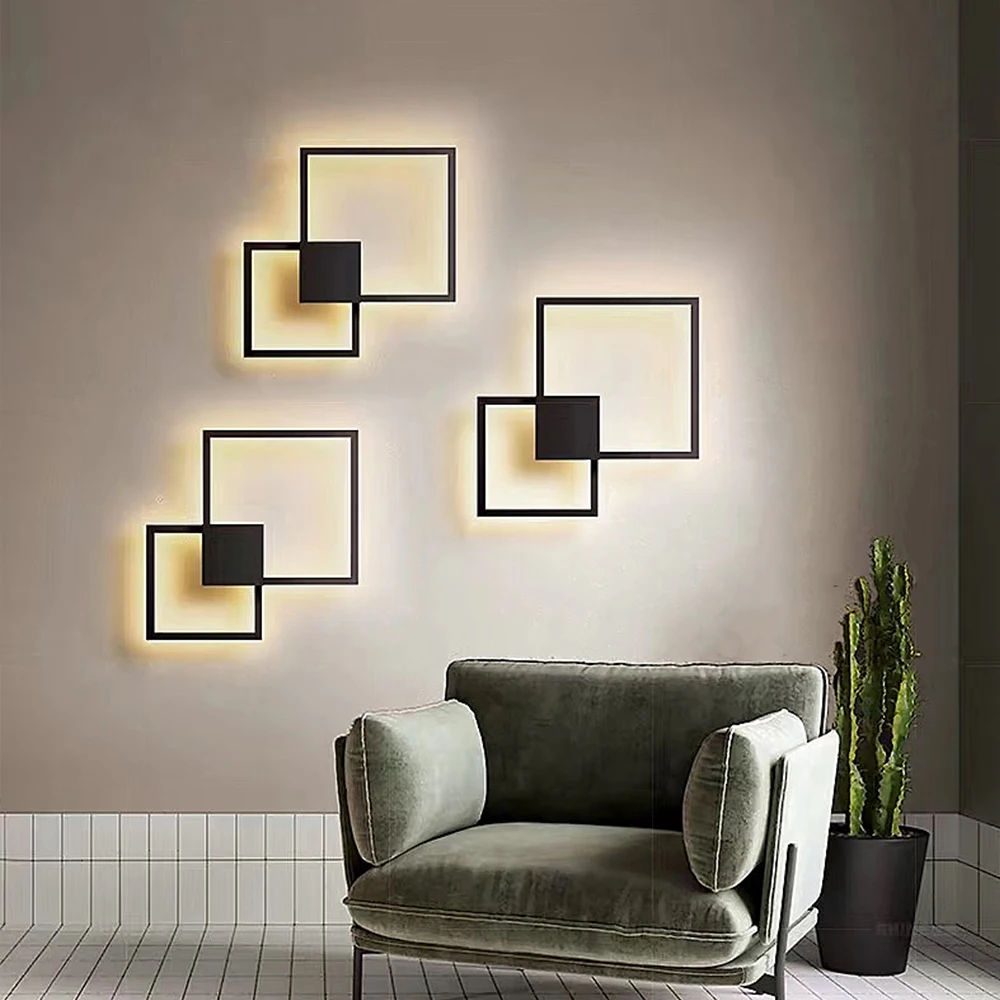 led wall lights 220V surface mounted indoor decoration audience sconces living room loft hotel homestay art picture wall lamps