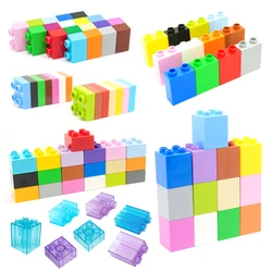 Bulk Big Building Blocks Square 4 Dots 8 Hole Thick Thin Bricks Mosaic Accessories Baseplates Assemble Education Toys For Child