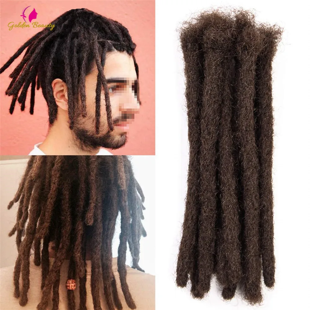 Handmade Crochet extensões de cabelo, Afro Hip-Hop Dreadlocks sintéticos, tranças de crochê, Dreads, beleza dourada