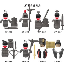 Single Sell Total Qin Empire War Soldiers Action Figure Helmet Armor Accessories Building Blocks Brick Toys For Children KT1088