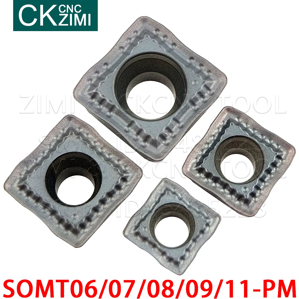 Inserções de Carboneto Indexável u Broca de Torneamento Inserção Torno Cnc Ferramenta Somt060204 Somt070306 Somt08t306 Somt09t308 Somt11t308 pm Zm2125