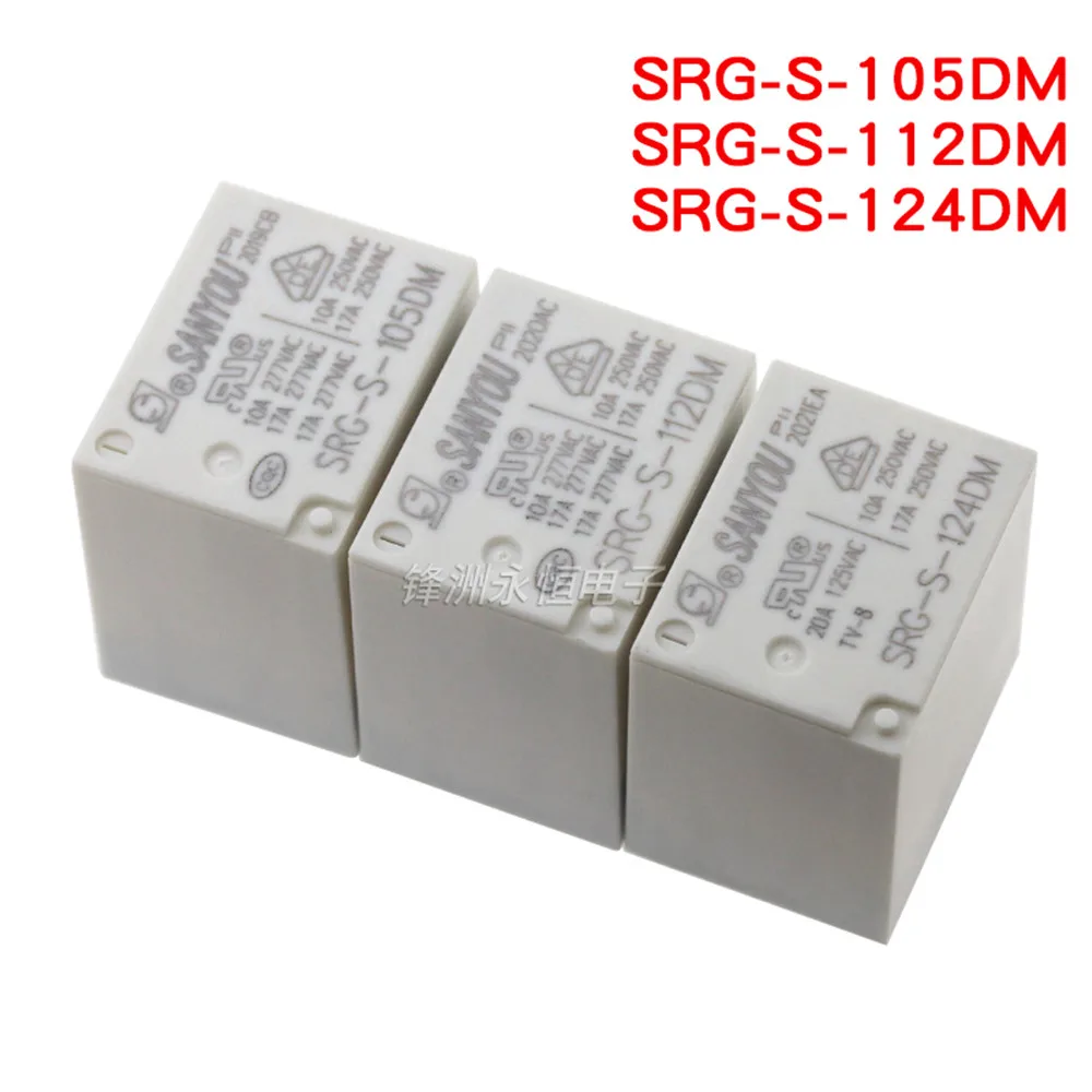 2PCS SRG-S-105DM SRG-S-112DM SRG-S-124DM  Relay 4 Feet A Set Of Normally Open 17A277VAC HF152F