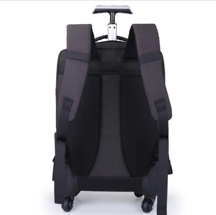 Luggage backpack bag with wheels Men Travel trolley bag wheeled backpack for Business carry on luggage backpack Rolling suitcase