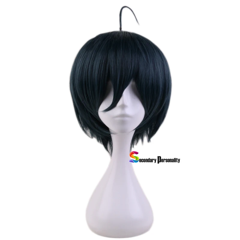 Anime Danganronpa V3: uccisione armonia Saihara Shuichi parrucca corta Costume Cosplay Dangan Ronpa capelli resistenti al calore parrucche da uomo