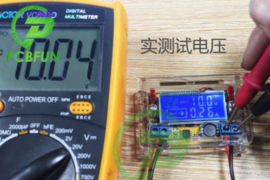 Dual LCD Display 3A Step Down Power Supply Buck Converter Adjustable DC-DC 5-23V To 0-16.5V Step-down Voltage Regulator module