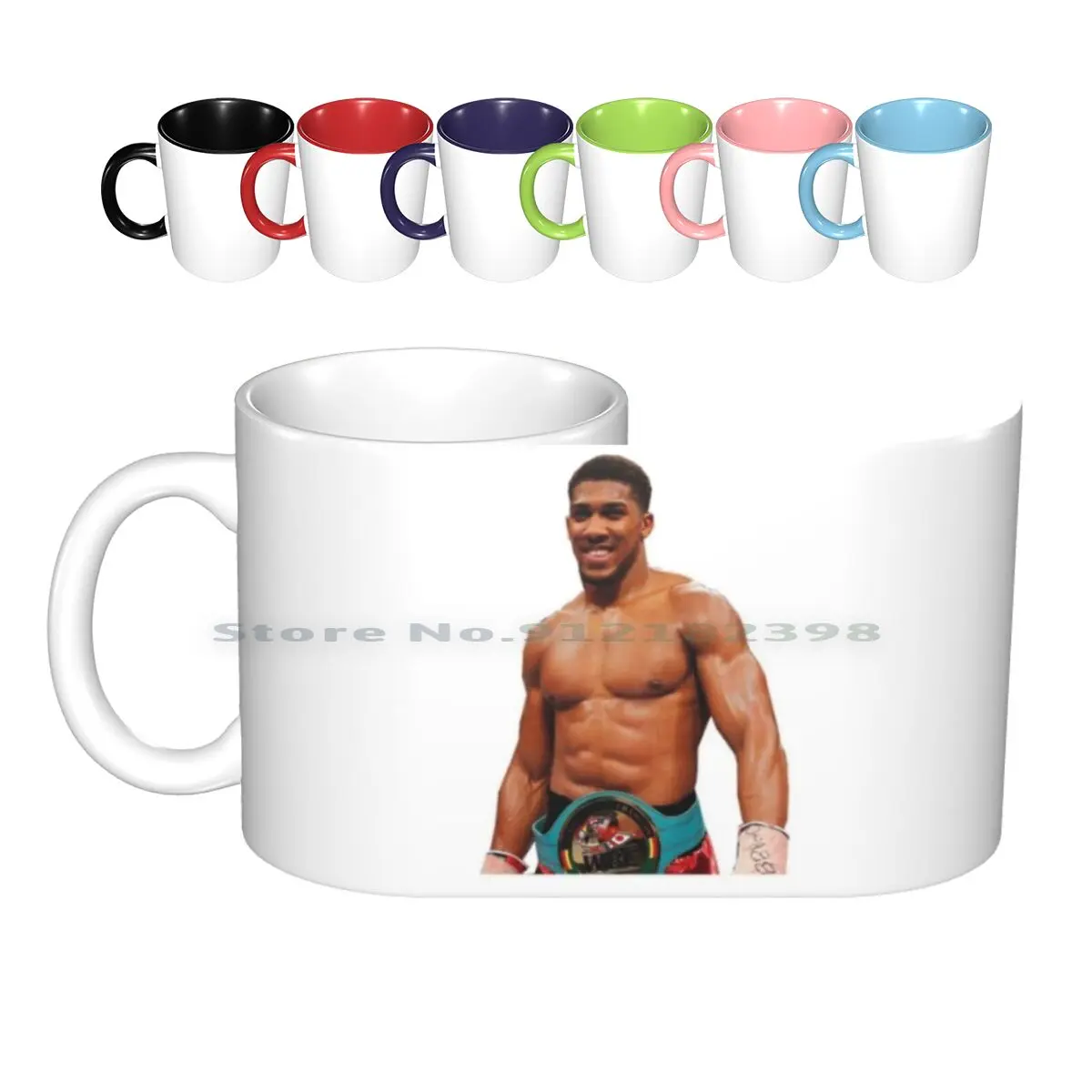 Transparent Background Boxing Ceramic Mugs Coffee Cups Milk Tea Mug Transparent Background Boxing Boxer Heavyweight Fury Wilder