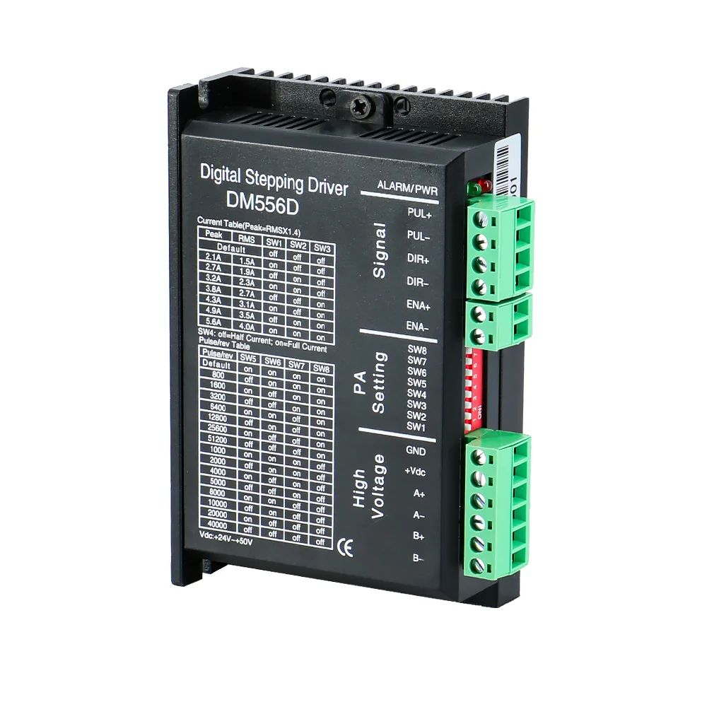 جديد DM556D الرقمية خطوة سائق 24-50 فولت VDC 5.6A عالية الاستقرار وعالية الجودة محرك متدرج سائق ل Nema17 Nema23