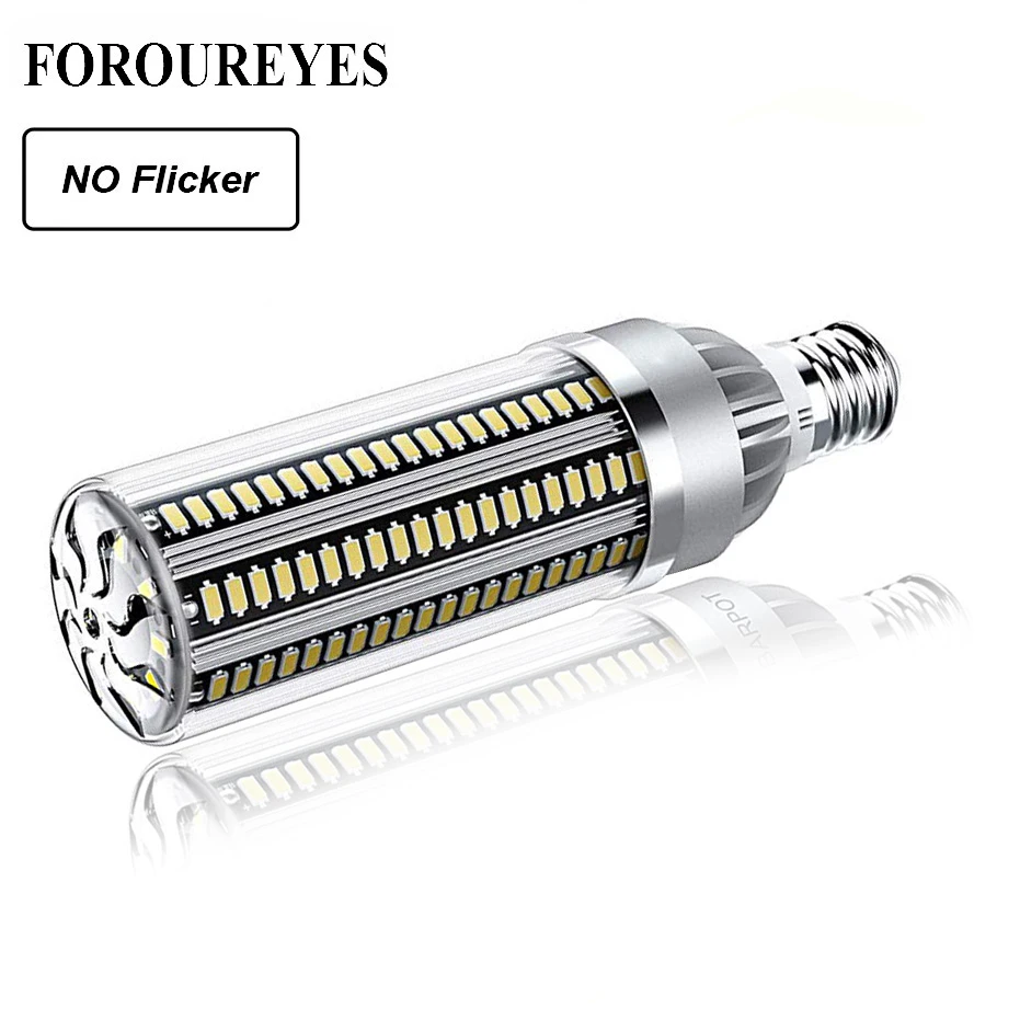 No Flicker LED Bulb E27 AC 85-265V 25W 35W 50W Corn Led Lamp SMD5730 Fan Cooling Aluminum Bombilla LED Lighting Lampada