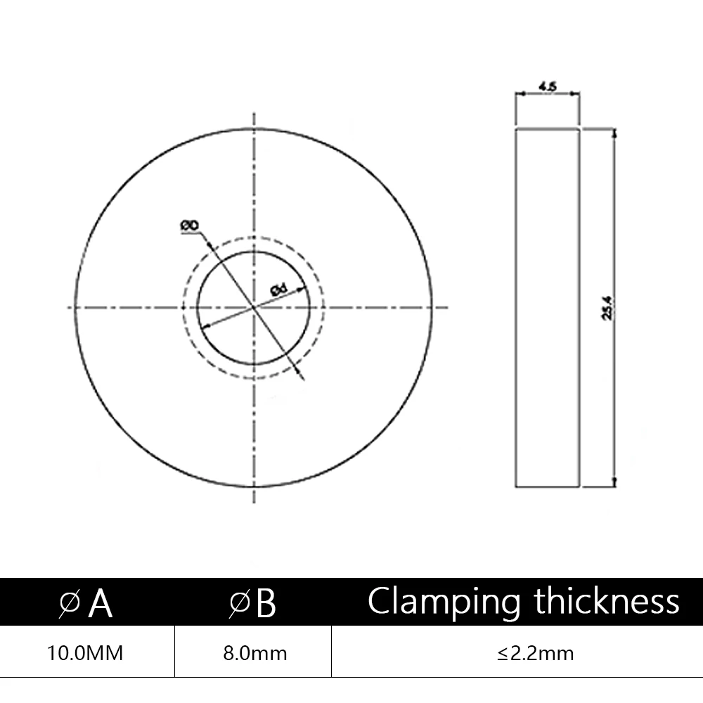 Cage coaxial adjusting frame Clamping D10.0mm Lens frame support Physical optics experiment Experimental fixture