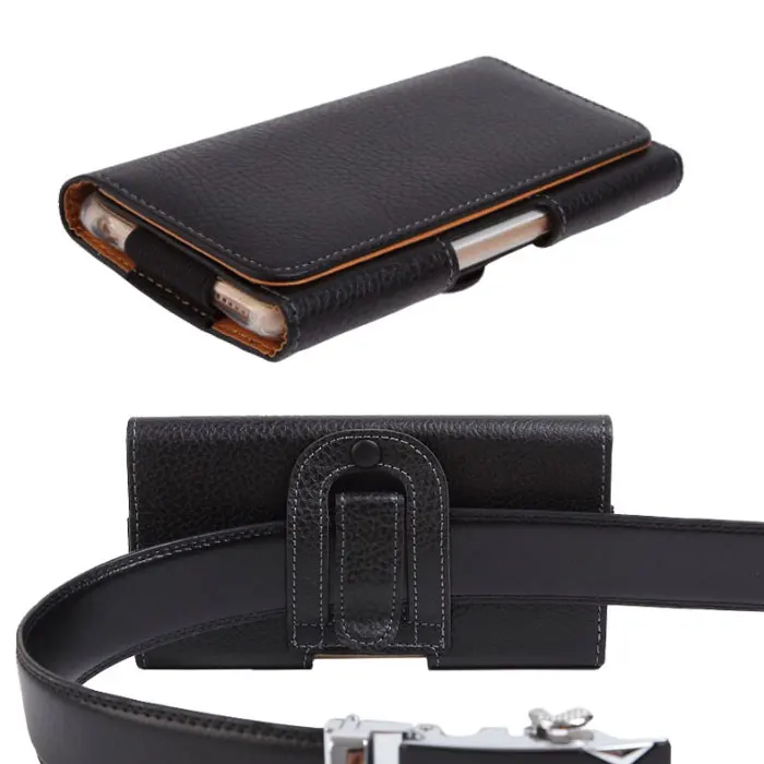 Universal Iphone 12 13 14 Pouch Phone Case for iphone SE 11 for Samsung Xiaomi Magnetic Waist Bag Leather Case Belt Clip Holster