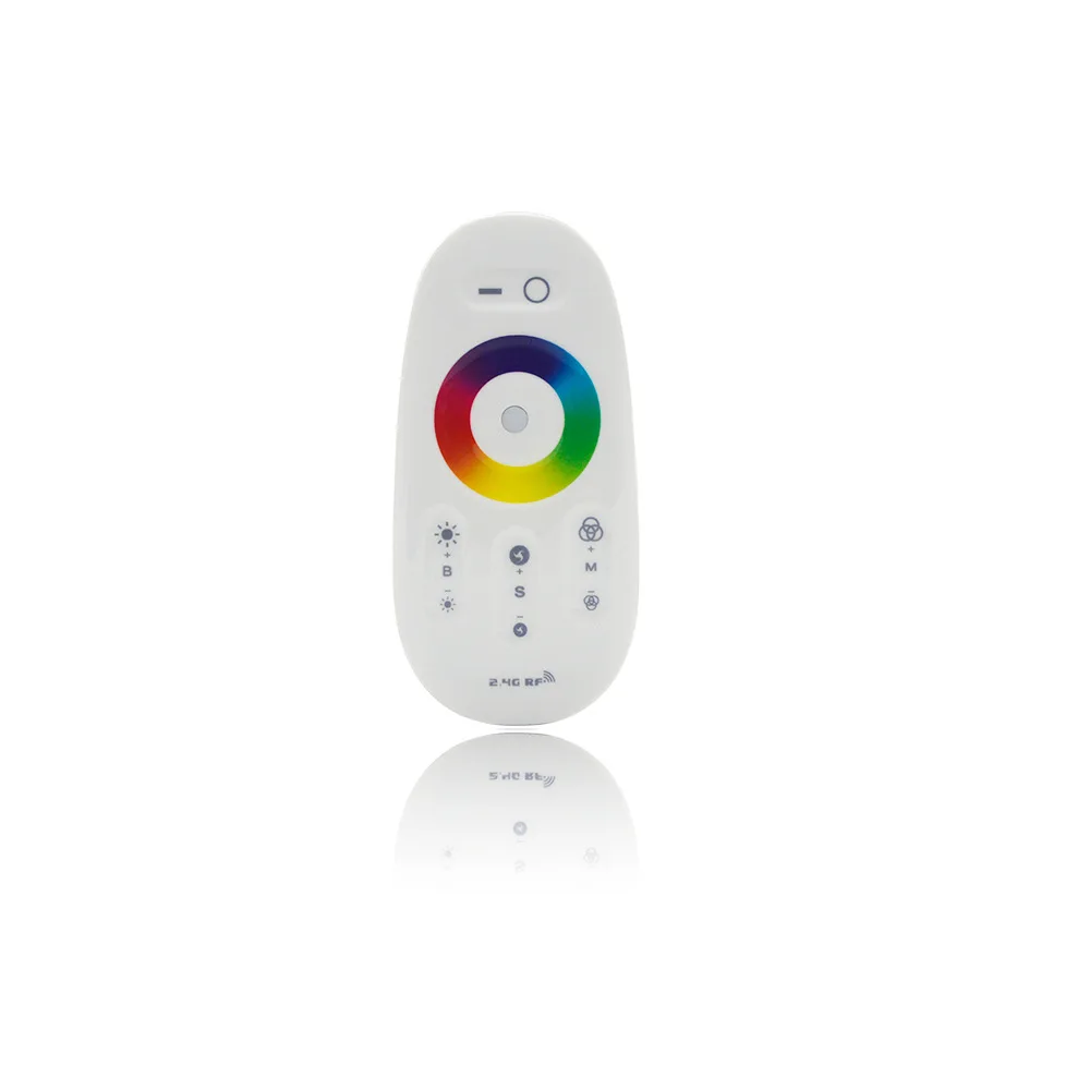 LED2.4G full touch wireless remote control RGB DC12-24V LED dimmer RGB colorful lights with controller For RGB LED Strip