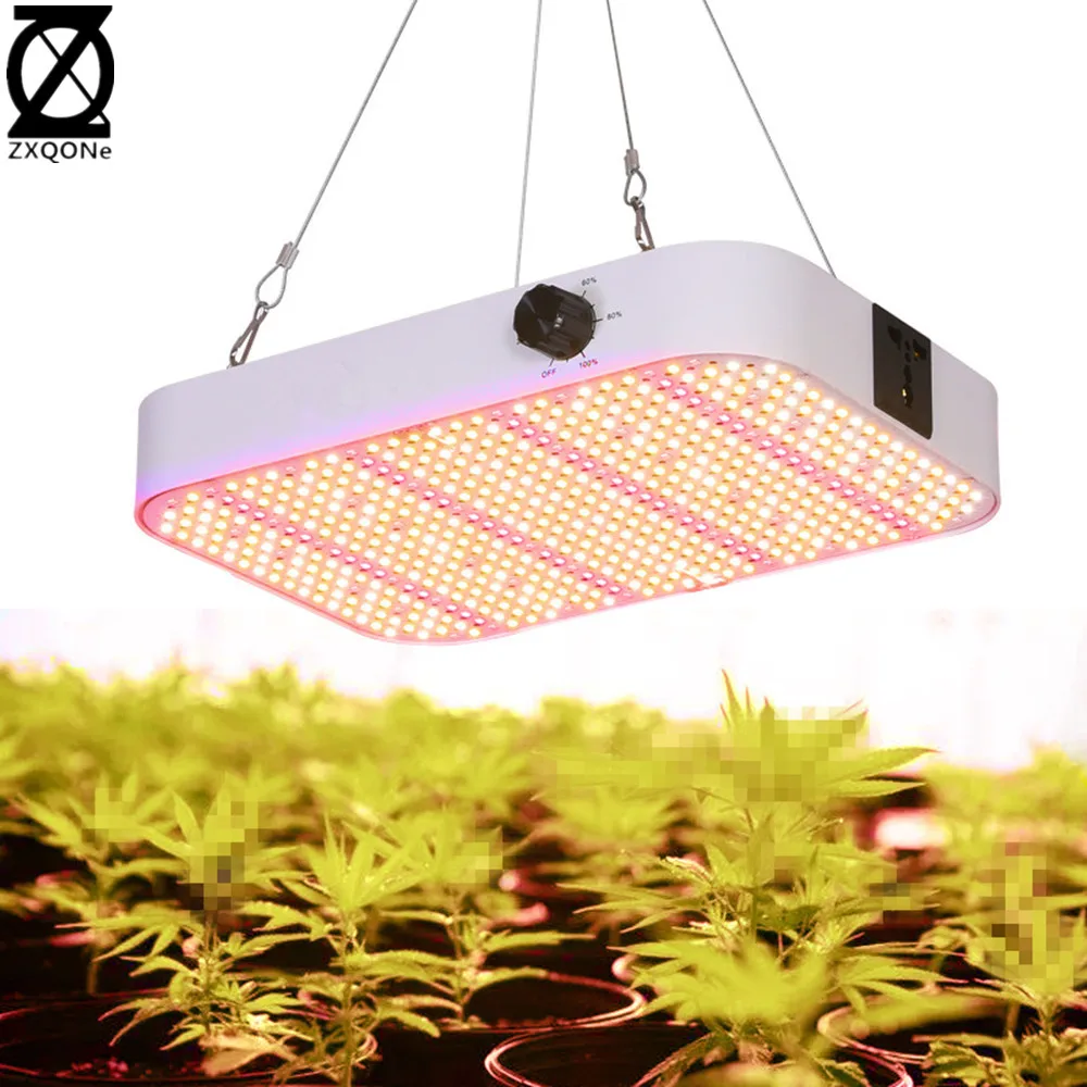 

Led Grow Light Dimmable Quantum Grow Light 1200W 588pcs Samsung chip Full spectrum 3000K 5000k 660NM IR for Indoor Tent plat