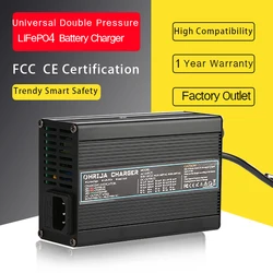 Inteligentna ładowarka 14.6V 10A aluminiowa obudowa nadaje się do 4S 12.8V na zewnątrz akumulator LiFePO4 elektryczny samochód bezpieczny i stabilny OHRIJA