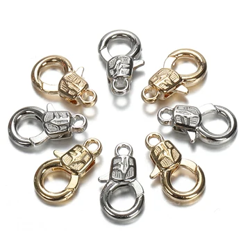 30pcs 16mm מתכת לובסטר נועלים צמידי שרשראות ווי שרשרת סגירת קרפט אביזרי עבור תכשיטי ביצוע רכיבים DIY
