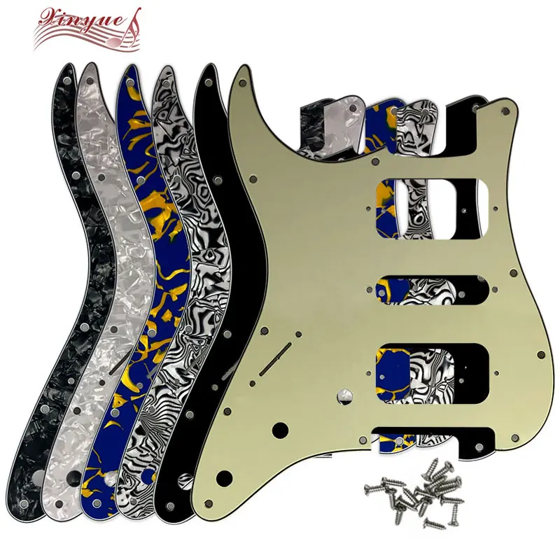 

Guitar Parts For Left handed US 72' 11 Mounting Screw Hole Standard St HSH Humbucker Strat Guitar Pickguard Many Colors