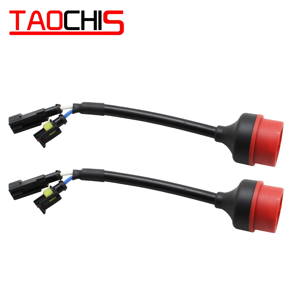 2pcs HID Wiring Harness D2 D2S Adapter D2R D2C AMP Adapter Converter Wire Plug Cable Connectors Socket Base Car Accessories