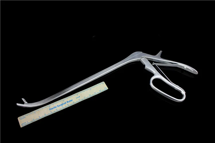 Orthopedic instruments medical laminectomy forceps spinal neurosurgery, 26cm gun type lumbar vertebra Nucleus pulposus forceps