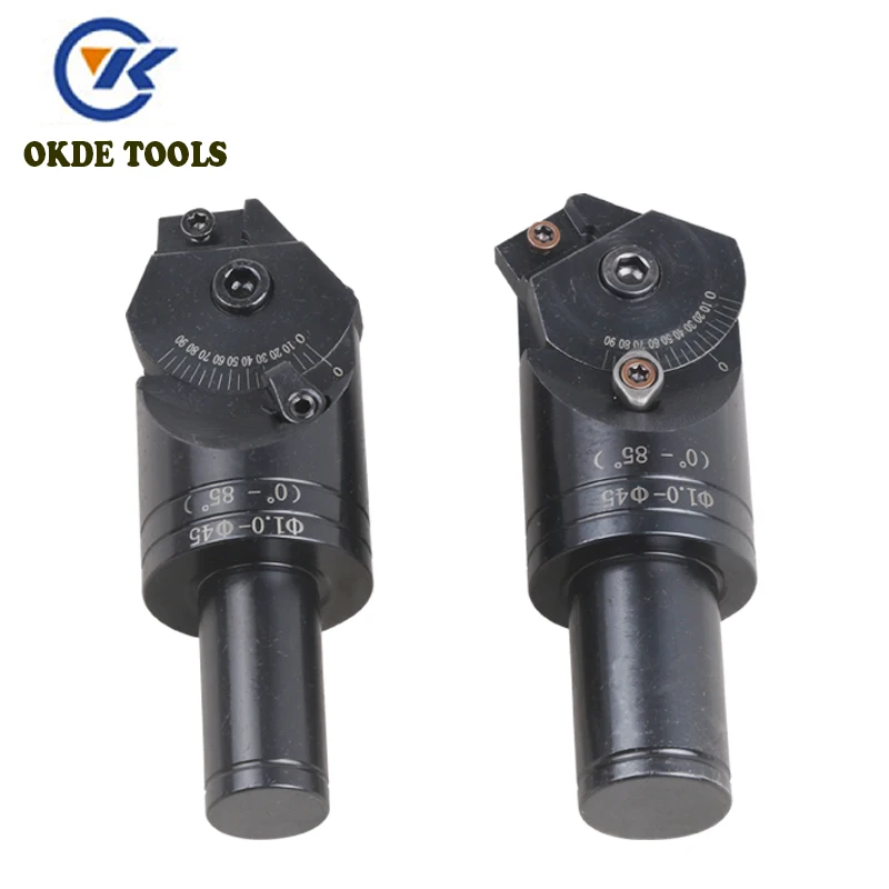 

Adjustable universal chamfering cutter straight shank C20 multifunctional milling cutter ADNT1603 insert holder 0-85 degrees bar