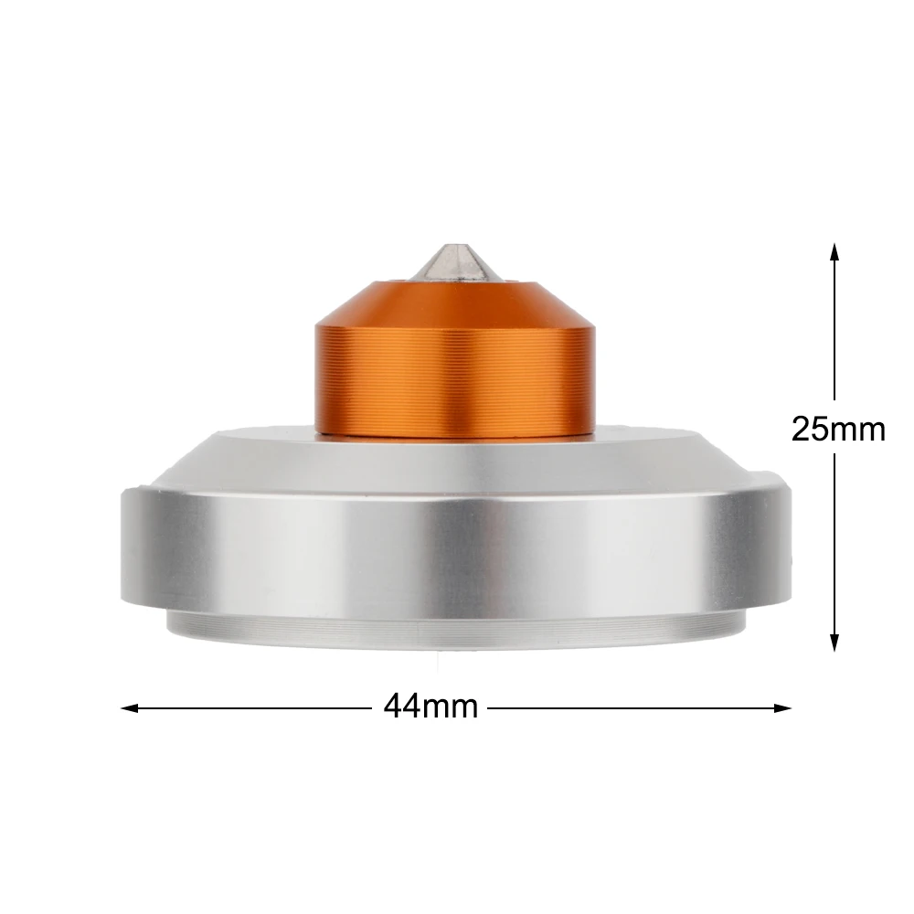 44mm-25mm Machined Solid Aluminum Isolation Spike Feet Stand Damper For Hifi Audio AMP Cabinet Speaker Turntable Record