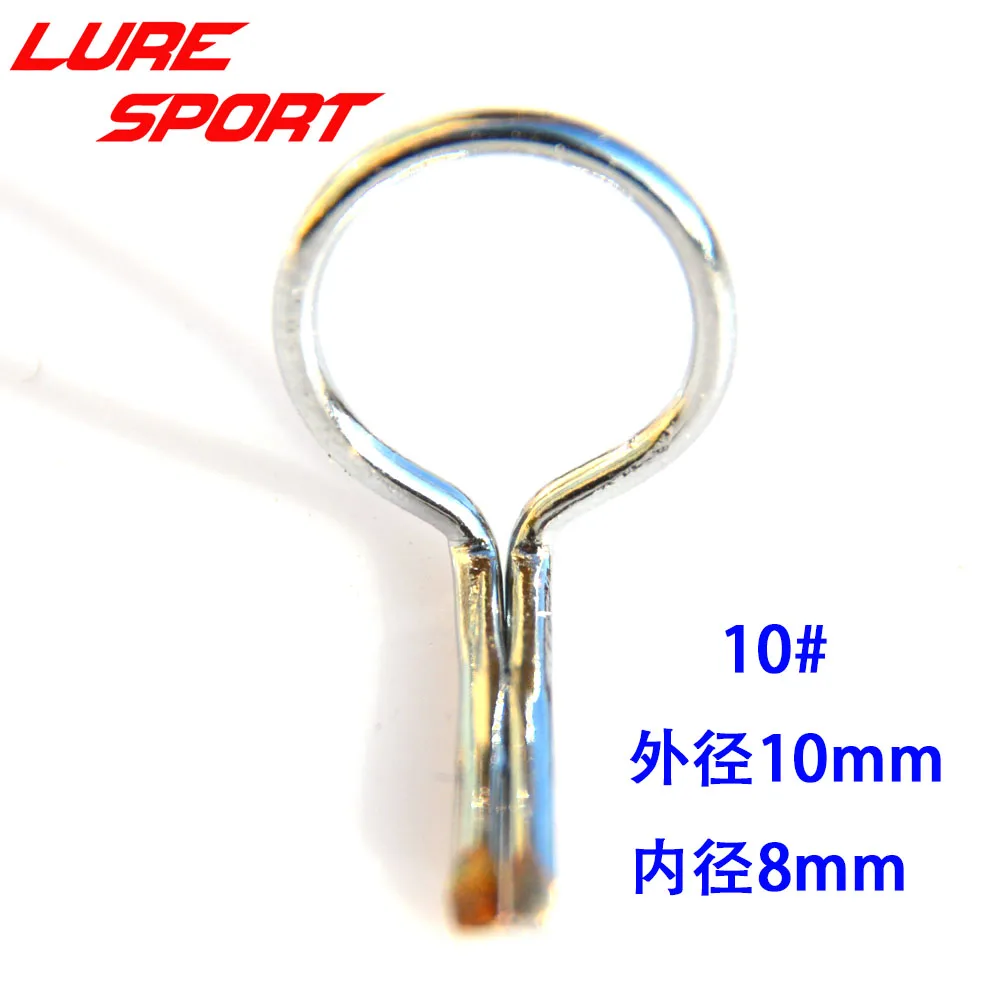 LureSport 30 pcs MOG fly rod guide Steel Ring guide silver frame rod repair  Fishing Rod Building component Repair DIY Accessory